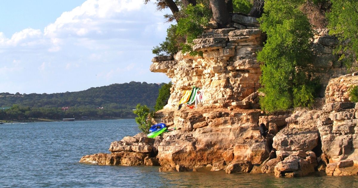 Cliff Jumping at Pace Bend Park
